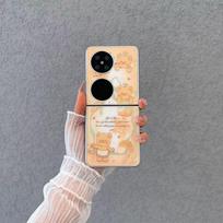 Glass folding mobile phone case is suitable for Samsung ZFLIP3 Huawei P50POCKET Xiaomi anti-drop case all-inclusive. SAMSUNG#Galaxy#ZFLIP3