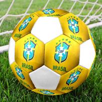 CBF Brasil 5 dydžio futbolo kamuolys, spalvingas, tinkamas visoms amžiaus grupėms, siūtas mašina, PVC medžiaga, varžybų kokybės, patvarus ir atšokantis