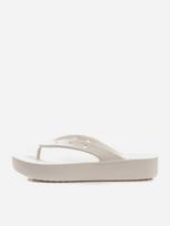 CROCS Moteriškos paplūdimio šlepetės, CLASSIC PLATFORM FLIP W