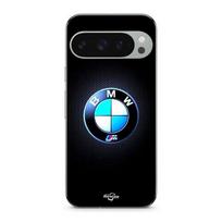 Phone case - MANIACASE - Google Pixel 9 Pro XL - TPU Silicone - Black - Bright Bmw M Logo juoda