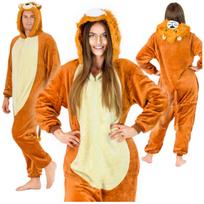 Šilti vyriški pižaminiai drabužiai liūto kigurumi suaugusiųjų kombinezonas M dydis Liūto kostiumas - S