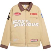 Puma × Fast And Furious Collaboration Loose Fit Zip Long Sleeve Cotton Jacket Men jackets 637905-01 XS