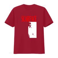 Scarface Tony Montana Mens T Shirt Vintage Movie Poster Design by Pacino Black Gangster Style vintage Washed Casual Soft S