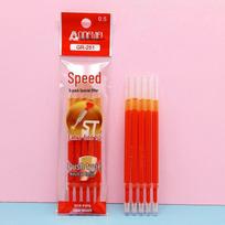5-Piece Refill Set: Click-Action Neutral Pens, Transparent High-Capacity, ST Needle Tube, Bullet Tip, 0.5mm 5-piece Refill Pack