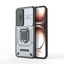 OPPO Reno 12 Pro Battle Bear Stand Case: Full Protection Cover for Realme C63 OPPO A3 Pro 5G pilka spalva
