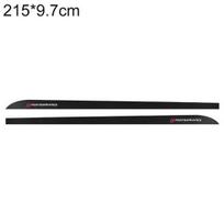 Automobilio našumo šoninės slenksčio anglies pluošto lipdukai 215cm x 9.7cm