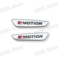AABGK1 2Pcs/Set 4 MOTION 4motion Logo Emblem Car Fender Side Badge Rear Bumper Trunk Sticker For VW Volkswagen Polo Golf Passat Tiguan juoda