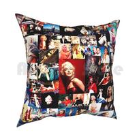 Marilyn Monroe Collage Vintage Image Pillow Case Printed Home Soft DIY Pillow Cover Marilyn Monroe Collage Vintage Image 30x30cm 12x12in