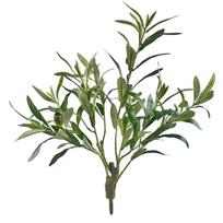 Artificial Olive Leaf and Eucalyptus Branch Simulation Plant for Home Office Wedding Party Decoration Flexible Stems Realistic Texture Design žalia