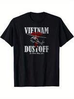 Vietnam Dustoff  UH1 Huey with Funny Satings TShirt 100 Cotton ONeck Short Sleeve Summer Casual Mens Tshirt Streetwear S