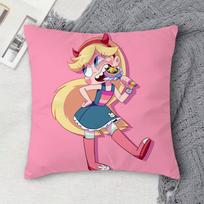 S-Star Vs The Forces Of Evil Double-Sided Printed Square Decorative Cushion Cover For Sofa Living Room Home Decor Peach skin 18*18(CM)-1Pcs