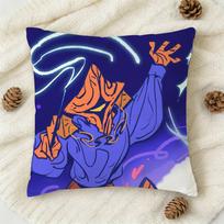 S-Slay The Spire 2 Double-Sided Printed Square Decorative Cushion Cover For Sofa Living Room Home Decor Peach skin 18*18(CM)-1Pcs