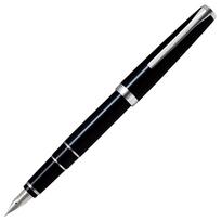 PILOT Fountain Elaborated BSF FE25SRBSF Pen, Rhodium, Black, juoda