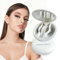 3 viename Atnaujintos minkštos magnetinės blakstienos su magnetinių blakstienų segtuku Natural Long&7.5-15mm&As pic juoda