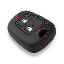 2 mygtukų automobilio rakto dėklas dangtelis korpusas Peugeot 106 107 206 207 306 307 406 407 Citroen C1 C4 apsaugai raktų pakabukui priedai juoda