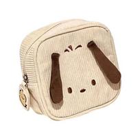 Corduroy Mini Bag Large Capacity Toiletry Pouch Sanitary Napkin Cosmetic Holder Cute Travel Organizer chaki