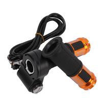 1Pair Thumb Throttle Grip Routine Twist Throttle Handle Grip with Keys for Electric Scooter BikeGold auksas
