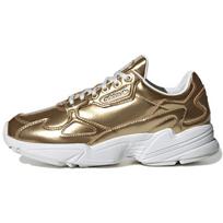 Adidas Falcon Gold Metallic Crystal White Women's Sneakers FV4318 38