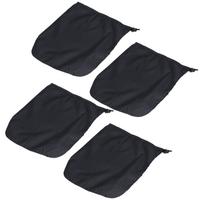 4PCS Car Rearview Mirror Protective Cover 190T Polyester Taffeta Faucet Frost Guard CoverBlack juoda