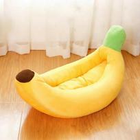 Bananinė naminių gyvūnėlių namelis Šunų katės lizdas Šilti pliušiniai žaislai Minkštas pliušinis kimštas pagalvė Kūrybiškas bananinis namas Svetainės dekoracija 50x30cm yellow