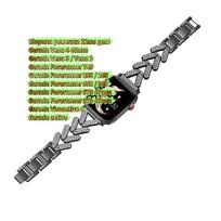 22mm Diamond Strap for Garmin Forerunner 570 47mm 970 965 955 265 255 Women watchband for Garmin Venu 2 3 4 45mm Metal Bracelet Strap width 22mm