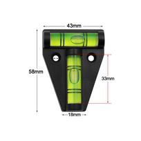 1pc Mini T Type Spirit Level Measurement Instrument Triangular Level T-type Spirit Bubble Spirit Bubble Measuring Tools juoda