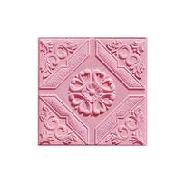 35*35cm Self Adhesive Wall Stickers for Living Room Bedroom Waterproof Sound Insulation 3D Foam Wallpaper Home Decoration pink