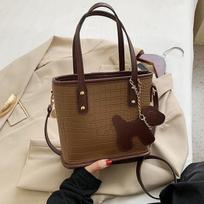 Bag Female Retro Small Bag Fashion Shoulder Crossbody Bag Handheld Tote Bucket Bag one size juoda