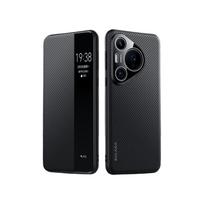 Taikoma Huawei Pura70pro mobiliojo telefono dėklui Anglies pluošto raštas P70ultra Magnetinis įsiurbimas Išmanusis langas 70 Anti-fall Por Huawei Pura 70Ultra