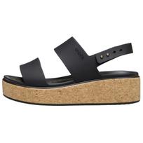 Crocs Brooklyn Casual Minimalist Strap Sandals 4.5cm Women's Black 38-39 juoda