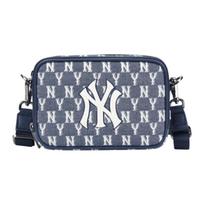 MLB Monogramų Kolekcija Poliuretano Poliesterio Fotoaparato Krepšys, Peties Krepšys, Įstrižas Krepšys Mažas Unisex Jūros Mėlynos Spalvos Atsitiktinis gray