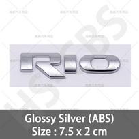 1 vnt. 3D ABS automobilio lipdukas RIO galinės bagažinės emblema logotipas automobilio lipdukas kėbulo dekoracija ženklelis dekoras priedai gray