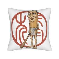 John Pork and Tung Tung Tung Sahur Front Door Motion Pillow Case Morden Pillow Cover Pillowcases For Office Car Home Decor 30cmx30cm
