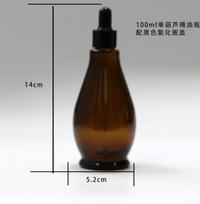 10-100ml Empty Dropper Bottle Amber Essential Oil Glass Aromatherapy Liquid Brown Drop For Massage Pipette Refillable Bottles