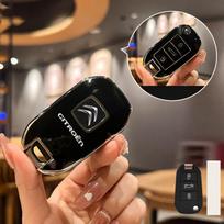 TPU Automobilio Sulankstomas Raktų Dėklas Dangtelis Apsauginis Korpusas Pakabukas Citroen C3 C4 CACTUS C6 C8 Automobilio Raktų Pakabukas Auto Aksesuarai