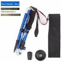 Quick Adjustable Locks Cross Country Cane Aluminum Wading Staff Walking Sticks  Camping dangaus mėlyna spalva