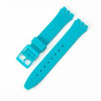 Premium Silicone Watch Strap Accessory For Swatch 16mm 17mm 19mm 20mm StyleI,19mm white