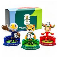 Oficialiai licencijuotas 2026 m. FIFA Pasaulio taurės talismanas 3 dalių kolekcinis rinkinys Gerbėjo suvenyras Figūrėlė Dovana Stalo dekoras P003 - Miniatiūra/Modelis