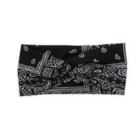 Naujos senovinės mazginės elastinės galvos juostos, turbanas, platus galvos apdangalas, skirtas moterims mergaičių gėlių raštu medvilnė, minkšta Boho bandana plaukų aksesuarai 1