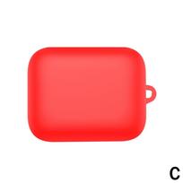 For Realme Buds Air7 Case Protective Earphone Cover Case Anti-fall Soft Silicone Wireless Bluetooth Earbuds Shell Easy Carrying raudona