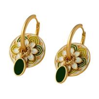 Vintage Enamel Drop Oil Earrings Stylish Ear Cuff Fashion Jewelry for Women Comfortable and Hypoallergenics Ear Buckles