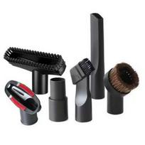 Compatible with Philips, Midea, and Haier vacuum cleaners: 2-in-1 nozzle with round bristle brush, horsehair, 32mm inner diameter.