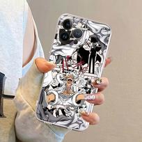 Case for iPhone 7 8 12 Mini 13 12 11 Pro MAX 16 15 14 Plus XR 16e Soft Phone Cover O-One Piece Luffy 5 Gear iPhone 15 Pro
