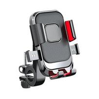 Motorcycle Phone Mount with Alloy ABS Build and Shock Absorption Technology Handle