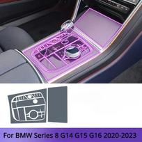 For BMW Series 8 G14 G15 G16 - Interior Accessories film transparent TPU Gear Panel GPS Center Console PPF Protection A