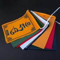 90CM Nepalo pakabukas Mini Šešių Simbolių Maldos Vėliavėlės Tibeto Penkių Spalvų Vėjo Arkliuko Vėliava Namų/šventyklos/automobilio Pakabukas/budistinės Reikmenys
