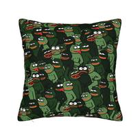 Pepe The Frog Pillowcases Vintage Pillow Case For Wedding Party Home Decor Custom Pillow Cover Peach skin 18*18(CM)-1Pcs