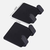 Creative Stainless Steel Toothbrush Holder Black Wall Mounted Electric Toothbrush Rack Toothpaste Storage Space-Saving Accessory
