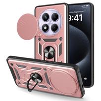 For Redmi Note 14 Pro 5G Case Xiaomi Redmi Note 14 Pro 4G Case Magnetic Armor Cover For Redmi Note 14 Pro Plus 5G Case Fundas for Note 14 Pro 4G ryškiai rožinė