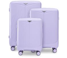 Komplet 3 Walizek Wings Cockatiel Polipropylen White Purple